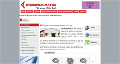 Desktop Screenshot of hydropneumatics.co.in